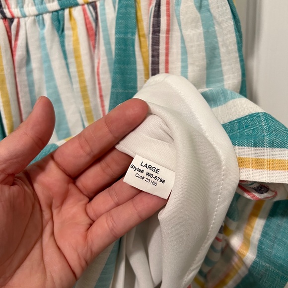 AQUA - Multi-Color Stripe Halter Top Dress - Picture 6 of 6